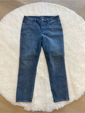 NYDJ Straight Leg Women's Jeans in Dark Blue Wash